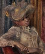 Woman with a Hat, Pierre Auguste Renoir